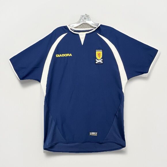 SCOTLAND 2003/2004/2005 HOME SOCCER Jersey FOOTBALL SHIRT DIADORA SIZE Small - Picture 1 of 8